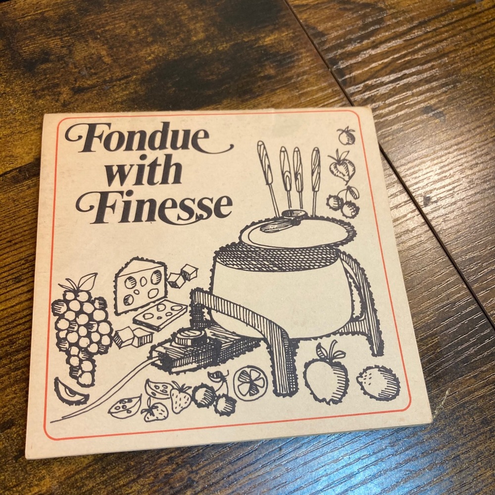 West Bend Fondue with Finesse Vintage 1970 Recipe Booklet Instruction Manual